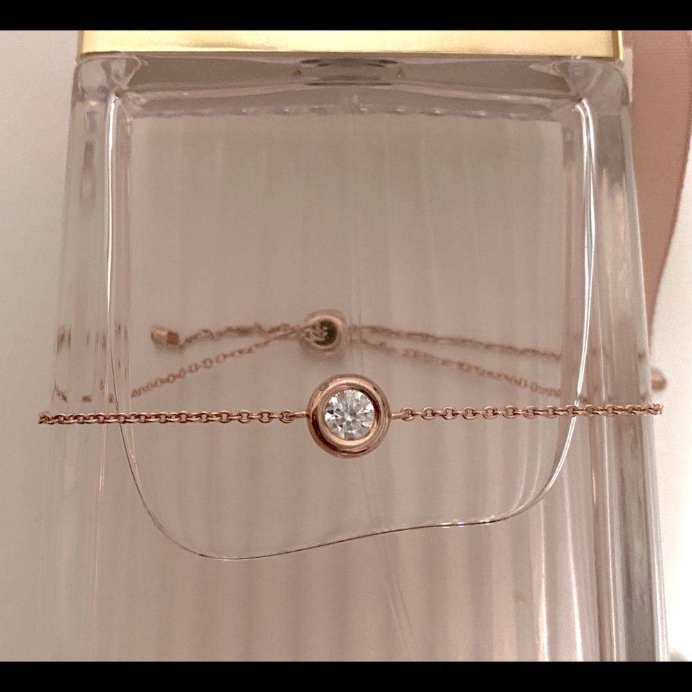 Gold vermeil GRA 0.5 ct moissanite bracelet